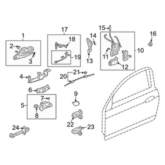 Acura OE - Front Outer Exterior Door Handle C-Clip