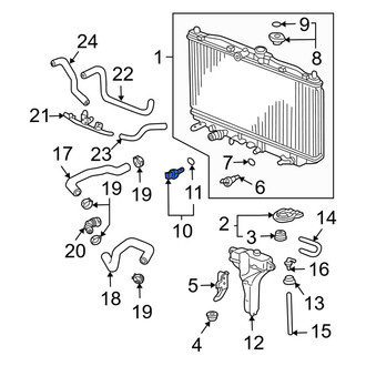 Acura OE - Engine Cooling Fan Temperature Switch