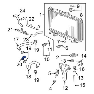 Acura OE - Engine Coolant Pipe Adapter