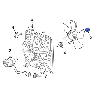 Acura OE - A/C Condenser Fan Blade Nut