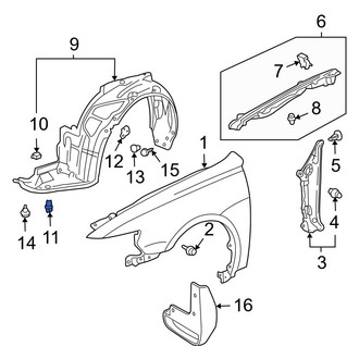 Acura OE - Headlight Fastener Clip