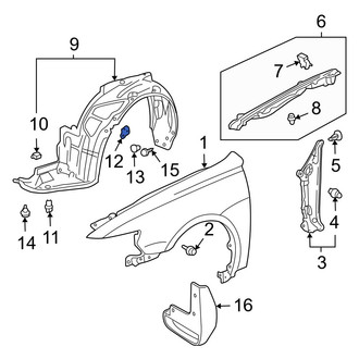 Acura OE - Fender Liner Retainer