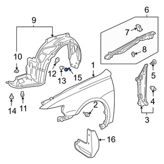 Acura OE - Bumper Cover Screw