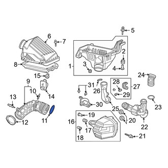 Acura OE - Engine Air Duct Clamp