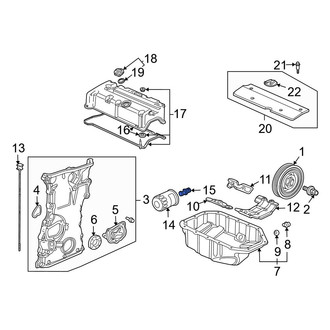 Acura OE - Engine Oil Filter Adapter Stud