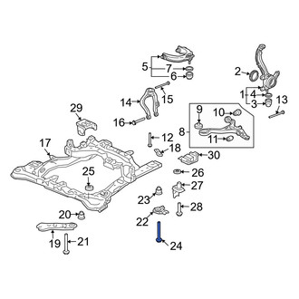 Acura OE - Rear Suspension Crossmember Bolt