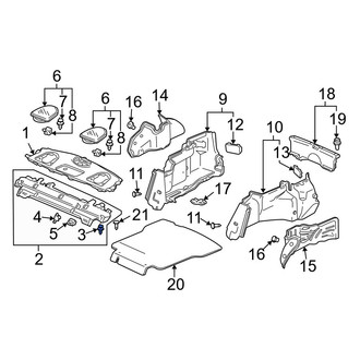 Acura OE - Rear Inner Door Interior Trim Panel Retainer