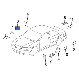 Acura OE - Air Bag Information Label