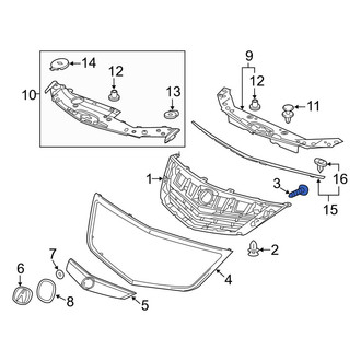 Acura OE - Upper Grille Screw