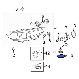 Acura OE - Front Headlight Control Module