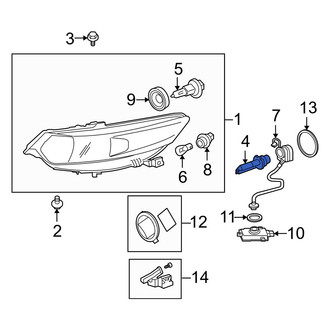 Acura OE - Front Headlight Bulb