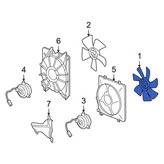 Acura OE - Right Engine Cooling Fan Blade