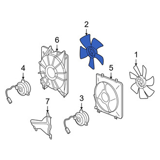 Acura OE - Left Engine Cooling Fan Blade