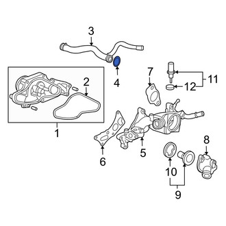 Acura OE - Engine Coolant Pipe O-Ring