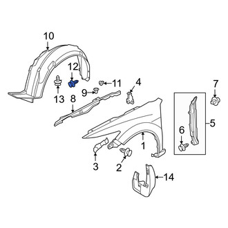 Acura OE - Fender Insulator Clip