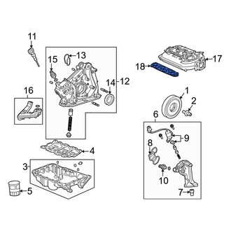 Acura OE - Right Lower Engine Intake Manifold Gasket