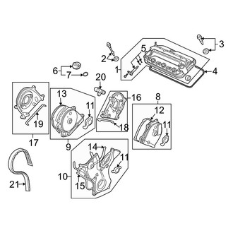 Acura OE - Left Upper Engine Timing Cover