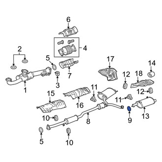 Acura OE - Exhaust Muffler Gasket