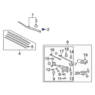 Acura OE - Wiper Arm Nut
