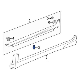 Acura OE - Front Wheel Arch Molding Clip