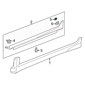 Acura OE - Front Wheel Arch Molding Clip
