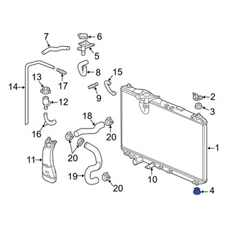 Acura OE - Lower Radiator Insulator