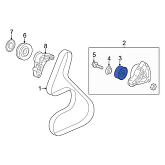 Acura OE - Accessory Drive Belt Tensioner Pulley