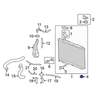 Acura OE - Lower Radiator Insulator