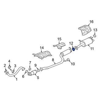 Acura OE - Exhaust Muffler Gasket