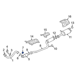 Acura OE - Center Rear Exhaust System Hanger