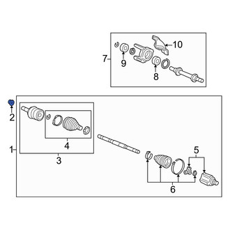 Acura OE - CV Joint Nut