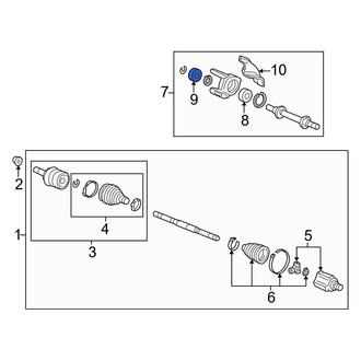 Acura OE - CV Axle Shaft Carrier Bearing Seal