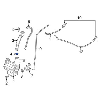 Acura OE - Washer Fluid Reservoir Filler Pipe Grommet