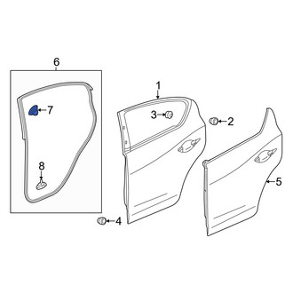 Acura OE - Door Seal Clip