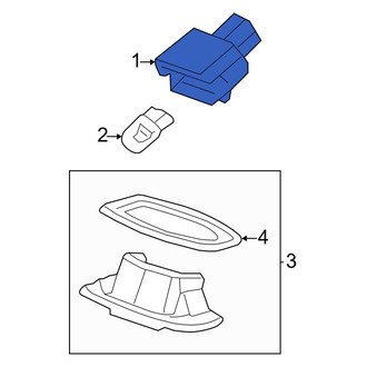 Acura OE - Rear License Plate Light Socket
