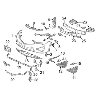 Acura OE - Bumper Cover Screw