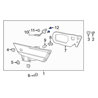 Acura OE - Trunk Lid Release Switch Screw