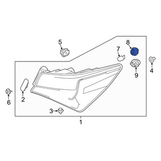 Acura OE - Front Parking Light Bulb Socket