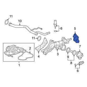 Acura OE - Rear Engine Coolant Water Inlet Gasket