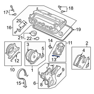 Acura OE - Upper Engine Timing Cover Gasket