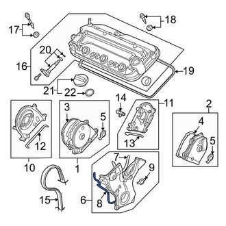 Acura OE - Upper Engine Timing Cover Gasket