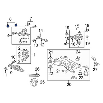 Acura OE - Suspension Knuckle Nut