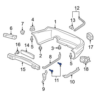 Acura OE - Rear Bumper Guide Screw