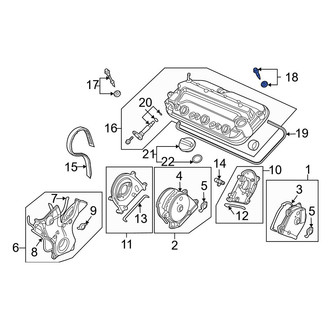 Acura OE - Inner Engine Valve Cover Bolt