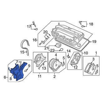 Acura OE - Lower Engine Timing Cover Gasket