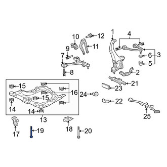 Acura OE - Front Suspension Crossmember Bolt