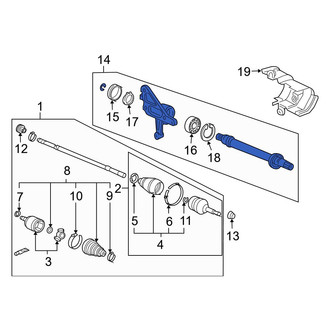 Acura OE - CV Intermediate Shaft