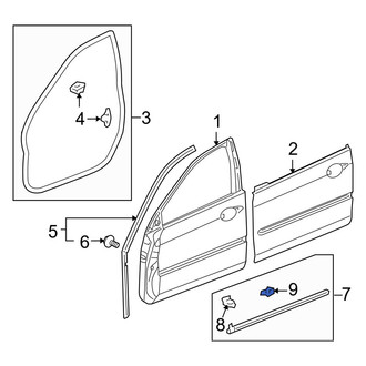 Acura OE - Front Center Hood Seal Clip