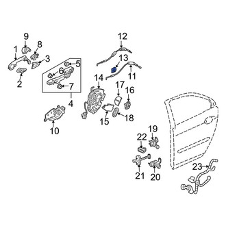 Acura OE - Door Latch Cable Clip