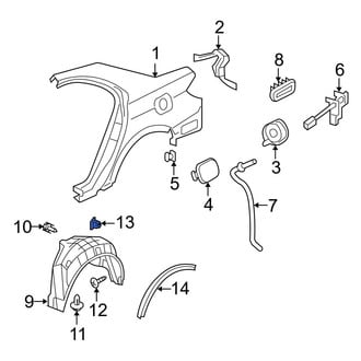 Acura OE - Quarter Panel Splash Shield Grommet
